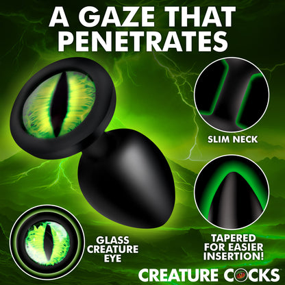 Creature Eye Green Eye Silicone Butt Plug