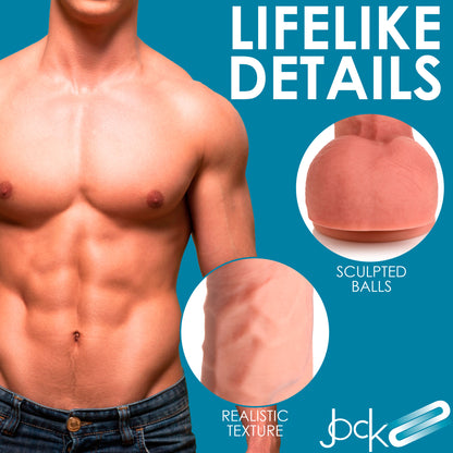 Dual Density Uncut Dildo With Balls