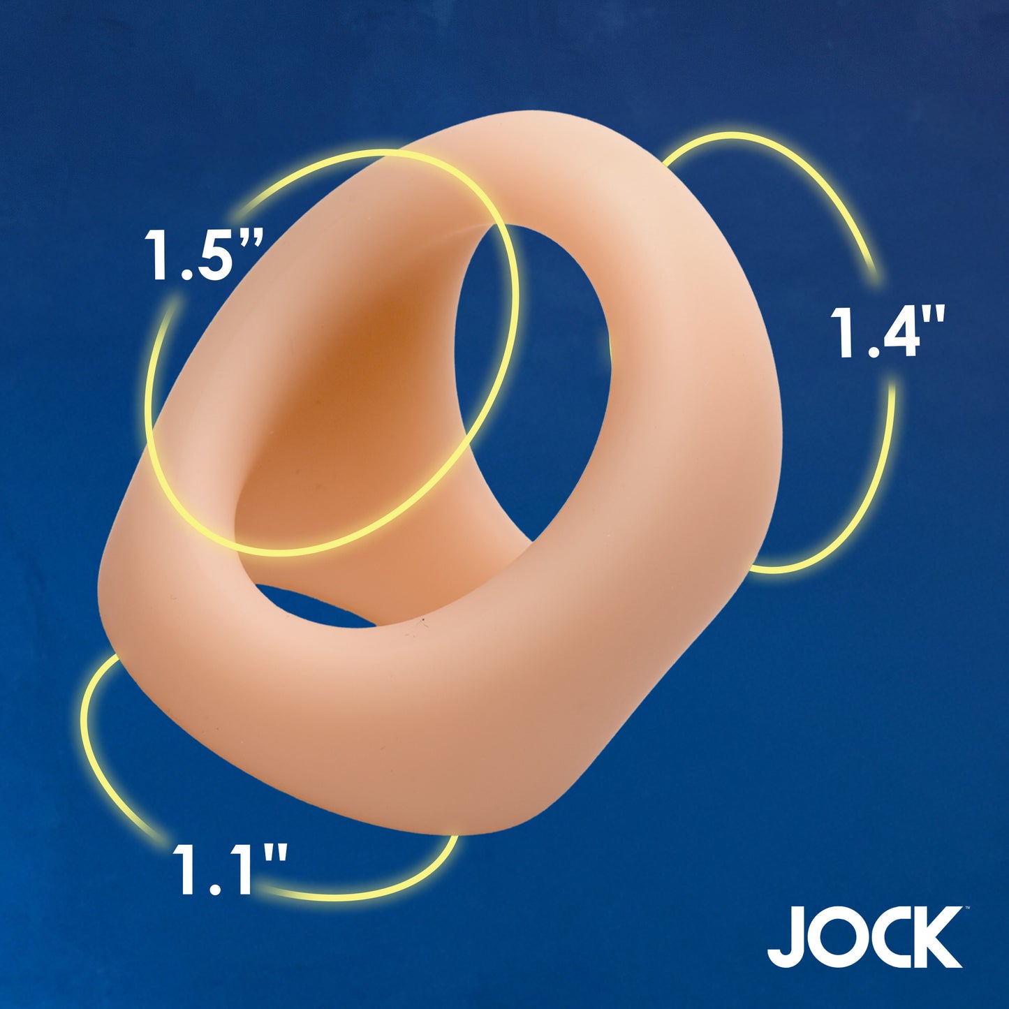 Jock Silicone Cock & Ball Ring