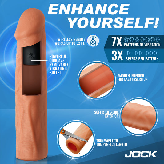 Enhancers Vibrating Penis Extension W/ Remote