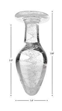 Glow-in-the-dark Glass Anal Plug