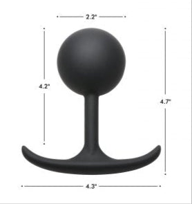 Premium Silicone Round Weighted Anal Plug