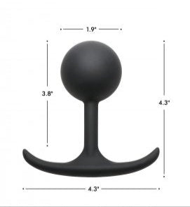 Premium Silicone Round Weighted Anal Plug