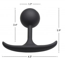 Premium Silicone Round Weighted Anal Plug