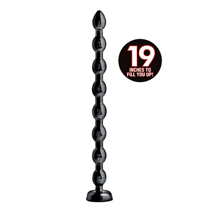 Hosed 19 Inch Beaded Anal Snake