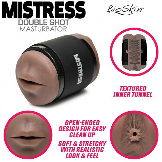Double Shot Mouth And Ass Stroker