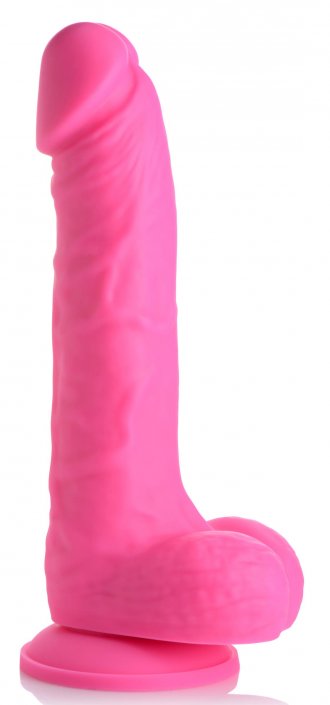 7 Inch Silicone Dildo With Balls