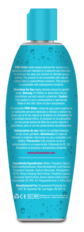 Pink Water-based Lubricant for Women