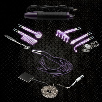 Zeus Electrosex Ultra Neo Violet Wand 10Pc Set