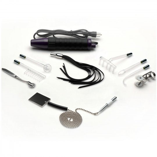 Zeus Electrosex Ultra Neo Violet Wand 10Pc Set
